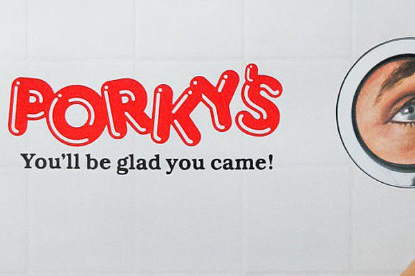 image of the official Porky’s font