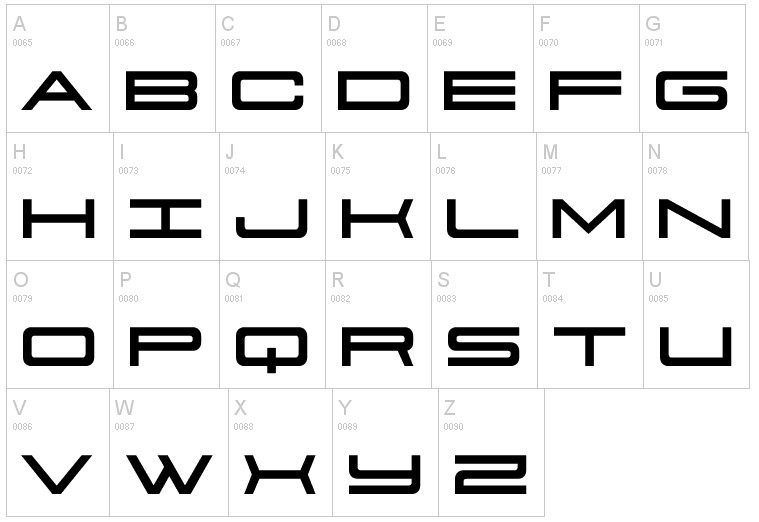 Porsche font 