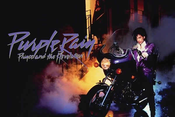 image of the official Purple Rain font