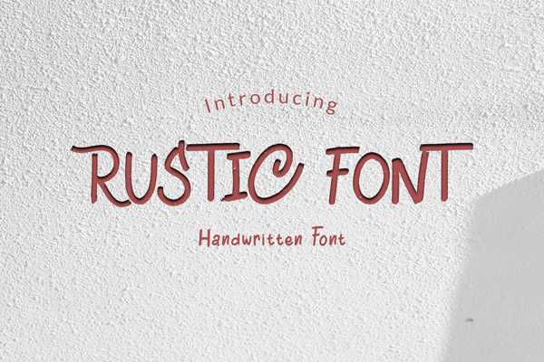 image of the official Rustic Font Generator