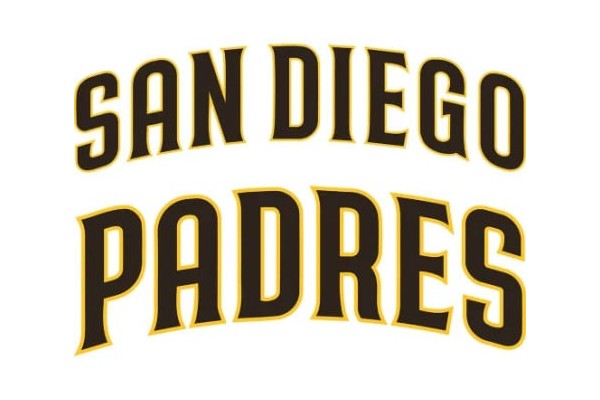 image of the official San Diego Padres font