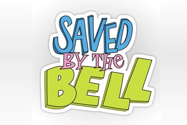 image of the official Saved By The Bell font