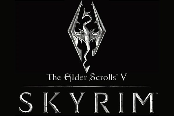 image of the official Skyrim font