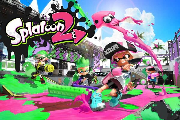 image of the official Splatoon font