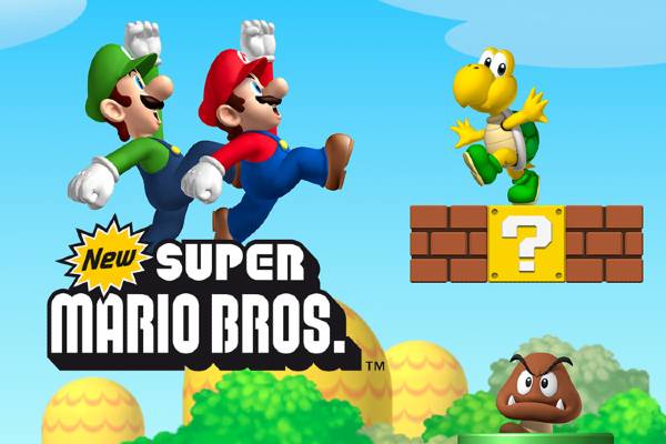 image of the official Super Mario font