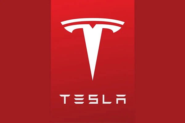 image of the official Tesla font