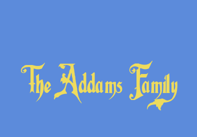 Addams Family Fonts - Israel