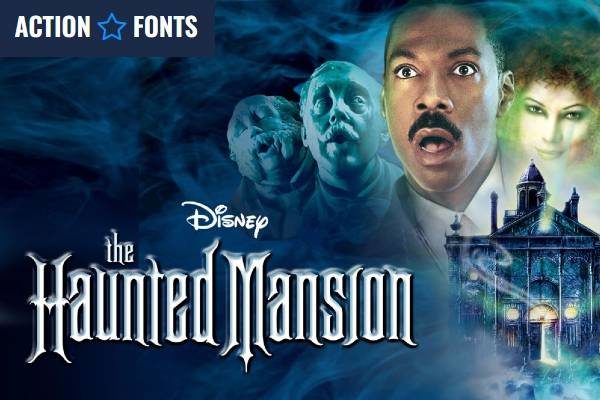 image of the official The Haunted Mansion font