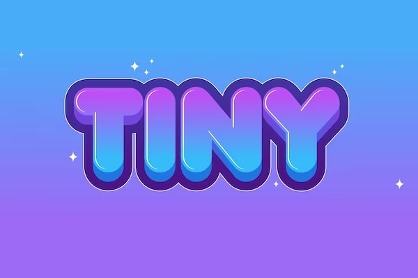 image of the official Tiny font generator