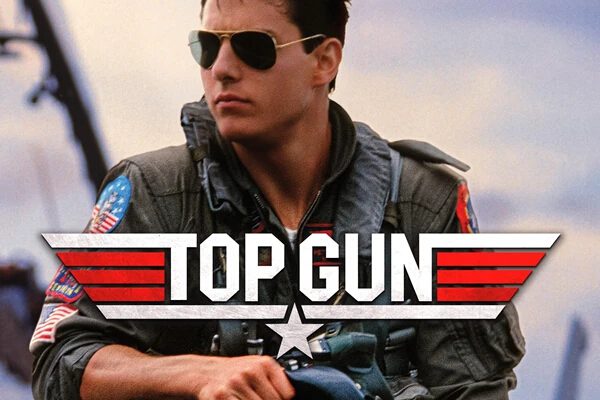 image of the official Top Gun font