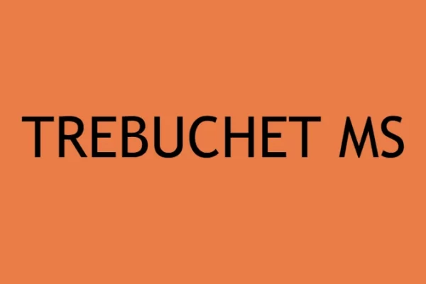 image of the official Trebuchet MS font
