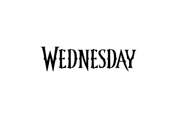 image of the official Wednesday font